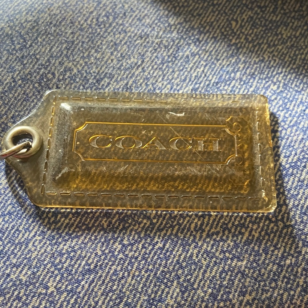 Coach Metallic Gold Keychain